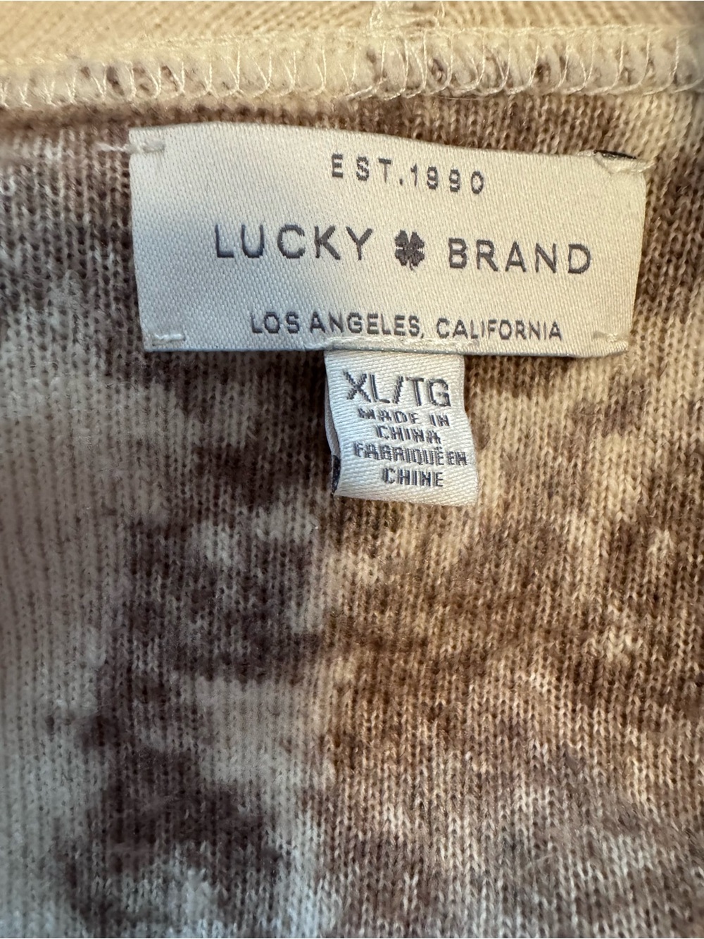 Lucky Brand Cream & Brown Floral Open-Front Cardigan - Picture 3 of 3